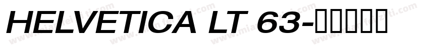 HELVETICA LT 63字体转换